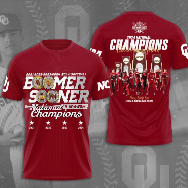 Oklahoma Sooners Women’s Softball 3D Apparel - MAITM 6982