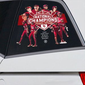 Oklahoma Sooners Women's Softball 3D Decal - HUANNM 5325