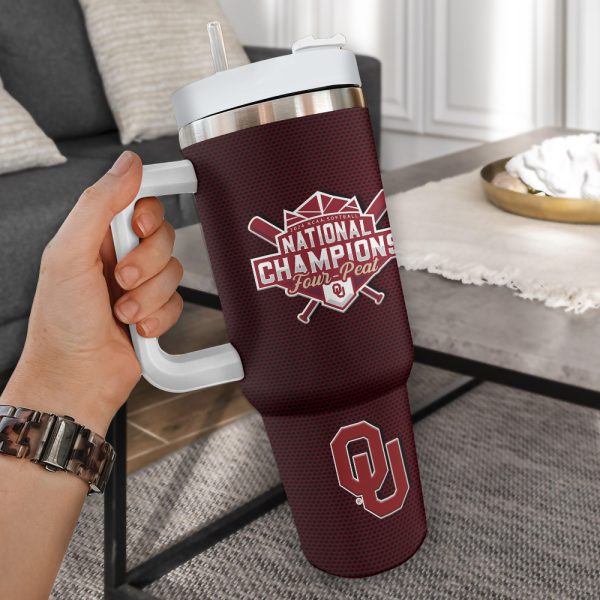 Oklahoma Sooners Women's Softball 40oz Stanley Tumbler - HUANNM 5319