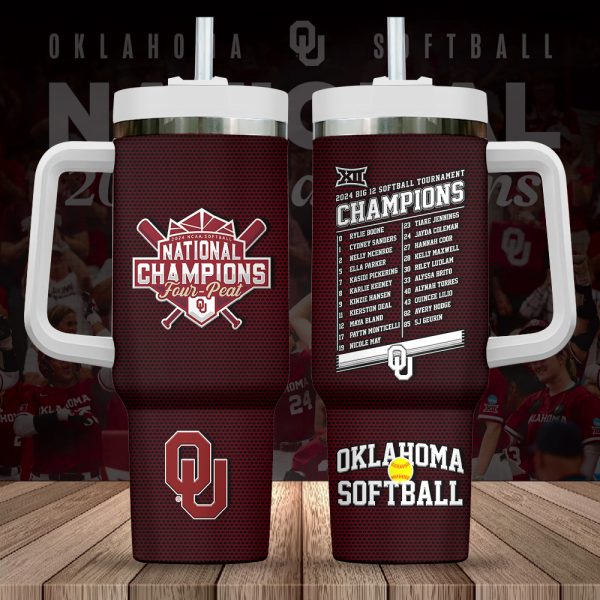 Oklahoma Sooners Women's Softball 40oz Stanley Tumbler - HUANNM 5319