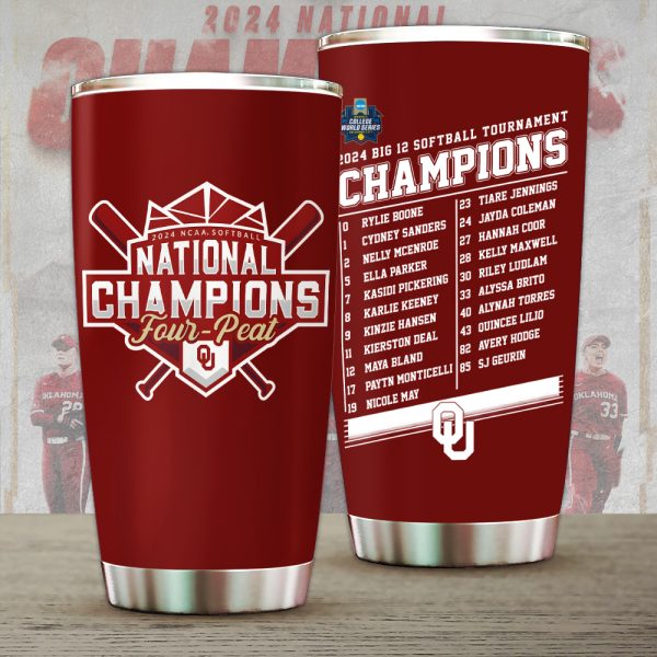 Oklahoma Sooners Women’s Softball Tumbler Cup - HUANNM 5354