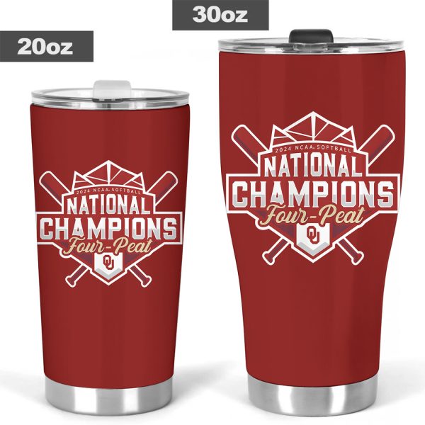 Oklahoma Sooners Women’s Softball Tumbler Cup - HUANNM 5354