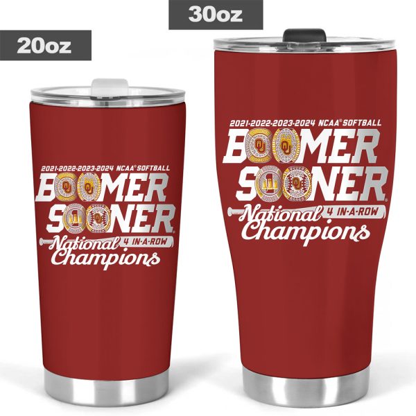 Oklahoma Sooners Women’s Softball Tumbler Cup - HUANNM 5356.1