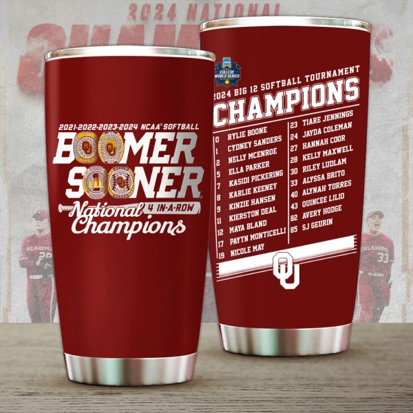 Oklahoma Sooners Women’s Softball Tumbler Cup - HUANNM 5356.1