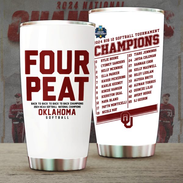 Oklahoma Sooners Women’s Softball Tumbler Cup - HUANNM 5357.1