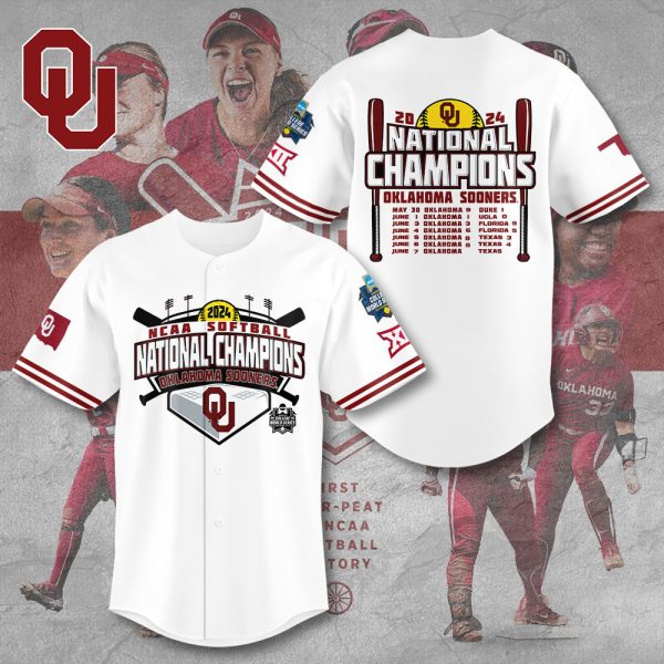 Oklahoma Sooners Women's Softball Baseball Jersey - TANTN 6911