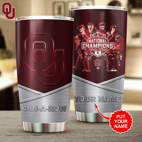 Personalized Oklahoma Sooners Women’s Softball Tumbler Cup - HOATT 5166