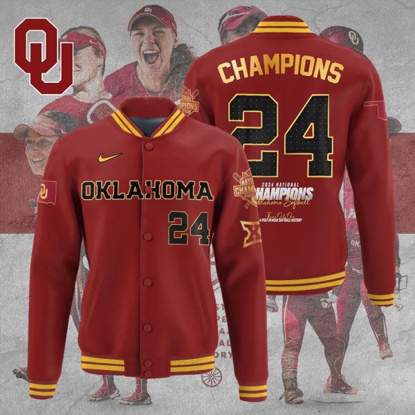 Oklahoma Sooners Women’s Softball Varsity Jacket - TANTN 6966