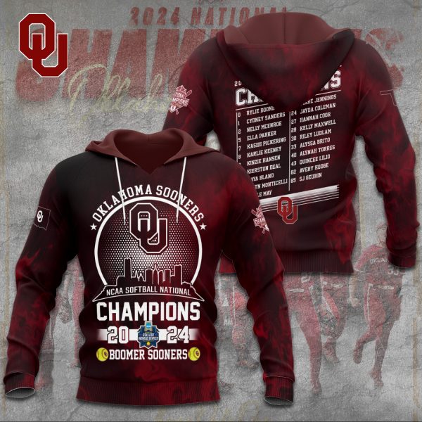 Oklahoma Sooners Women's Softball 3D Apparel - TANTN 6889