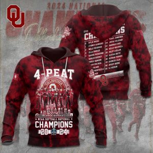 Oklahoma Sooners Women's Softball 3D Apparel - TANTN 6891