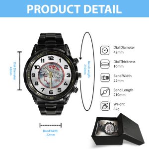 Olympiakos F.C. Black Stainless Steel Watch - GNE 536