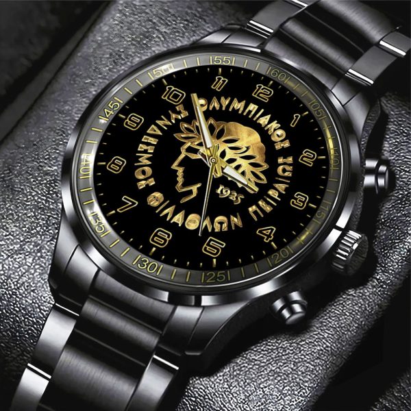 Olympiakos F.C. Black Stainless Steel Watch - GNE 548