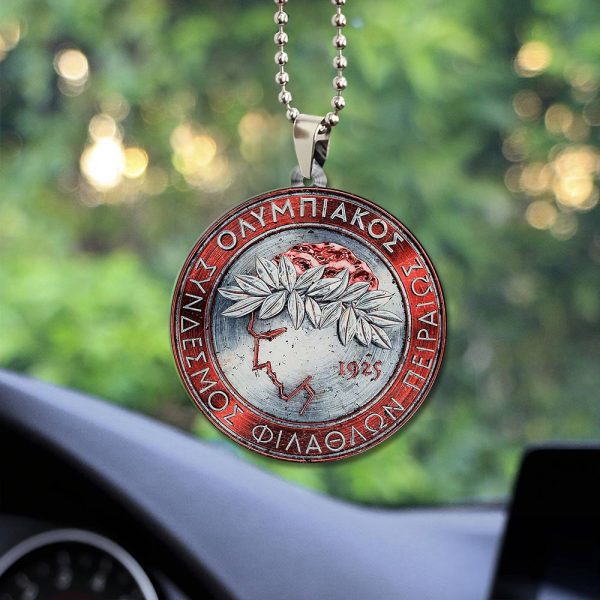 Olympiakos F.C. Custom Shape 2-sided Acrylic Car Ornament - GNE 537