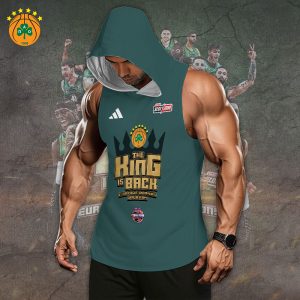 Panathinaikos B.C. 3D Sleeveless Hooded Sweatshirt - TANTN 6841