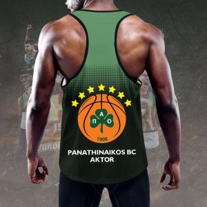 Personalized Panathinaikos B.C. Y-Back Muscle Tank Top - TANTN 6810