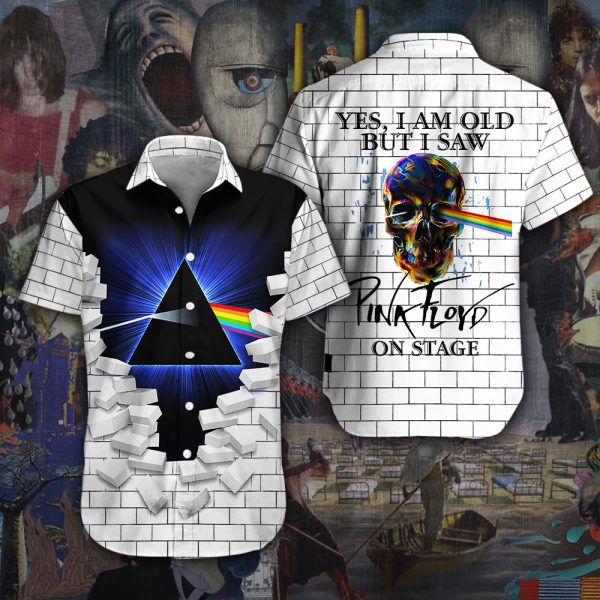 Pink Floyd Short Sleeve Dress Shirt - HUANNM 5310