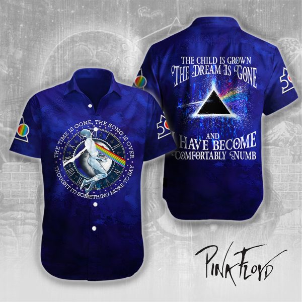 Pink Floyd Short Sleeve Dress Shirt - HUANNM 5501