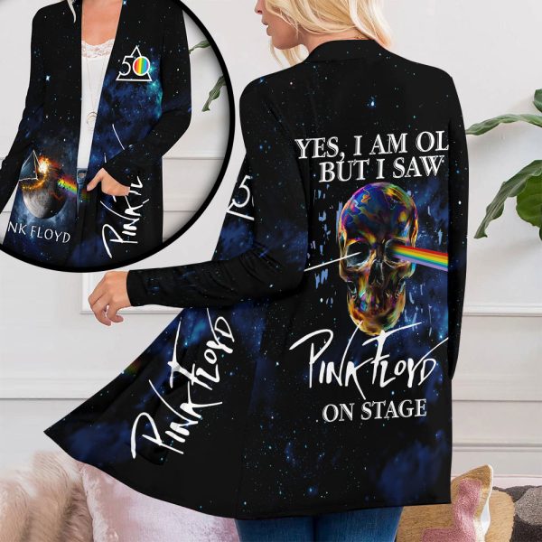 Pink Floyd Women’s Patch Pocket Cardigan – HUANNM 5187