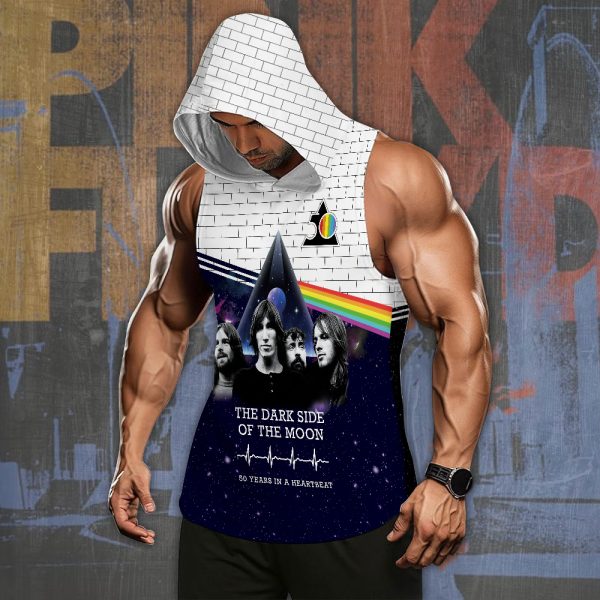 Pink Floyd 3D Sleeveless Hooded Sweatshirt - HOATT 5081