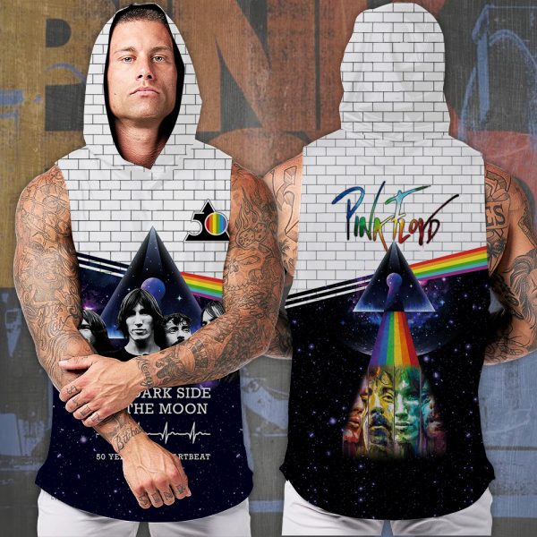 Pink Floyd 3D Sleeveless Hooded Sweatshirt - HOATT 5081