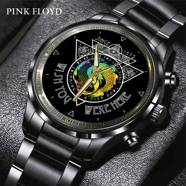 Pink Floyd Black Stainless Steel Watch - GNE 584