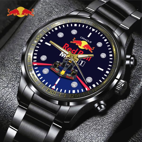 Red Bull Racing F1 Black Stainless Steel Watch - TANTN 7200