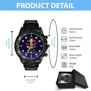 Red Bull Racing F1 Black Stainless Steel Watch - TANTN 7200