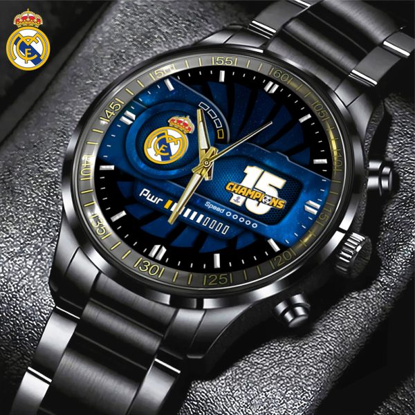 Real Madrid CF Black Stainless Steel Watch - HOATT 5070