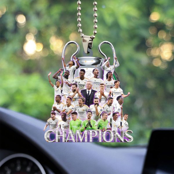 Real Madrid CF Custom Shape 2-sided Acrylic Car Ornament - TANTN 6709