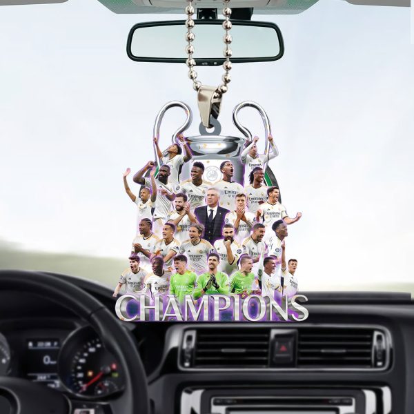 Real Madrid CF Custom Shape 2-sided Acrylic Car Ornament - TANTN 6709