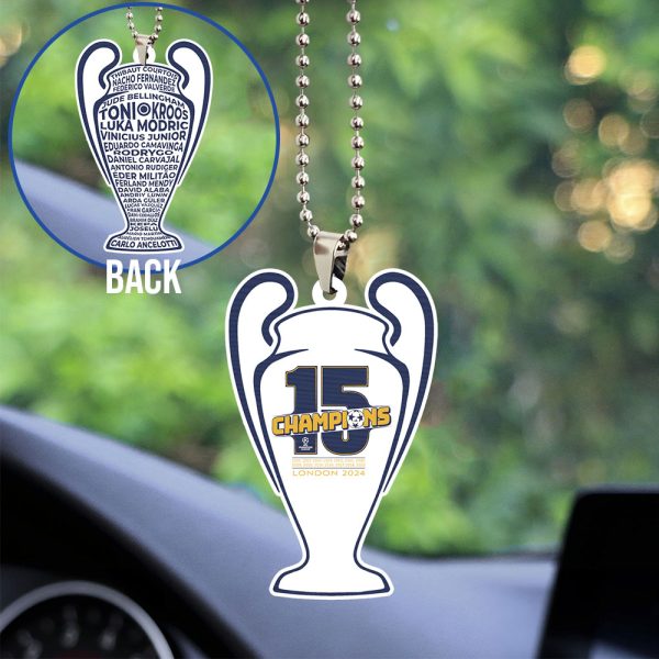 Real Madrid CF Custom Shape 2-sided Acrylic Car Ornament - TANTN 6784