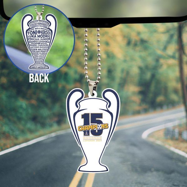 Real Madrid CF Custom Shape 2-sided Acrylic Car Ornament - TANTN 6784