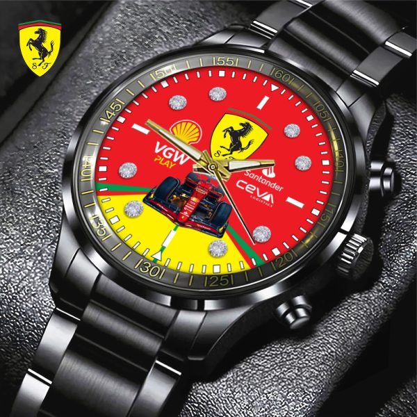 Scuderia Ferrari Black Stainless Steel Watch - TANTN 7202