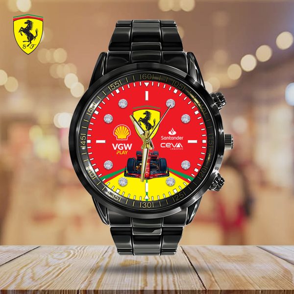 Scuderia Ferrari Black Stainless Steel Watch - TANTN 7202