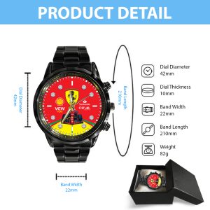 Scuderia Ferrari Black Stainless Steel Watch - TANTN 7202