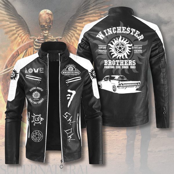 Supernatural Premium Leather Bomber - ANHNV 4753