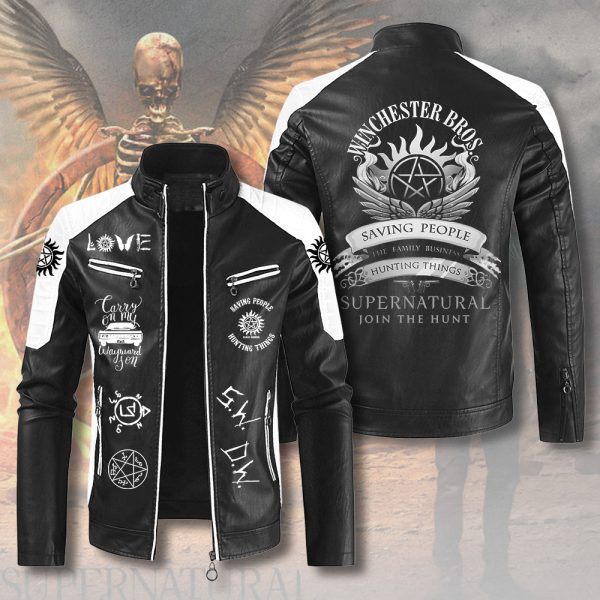 Supernatural Premium Leather Bomber - ANHNV 4754