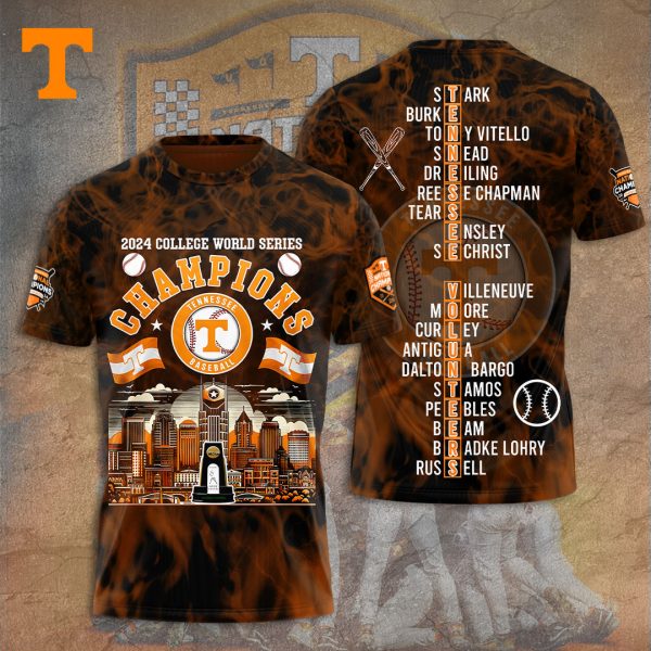 Tennessee Volunteers Baseball 3D Apparel - TANTN 7122