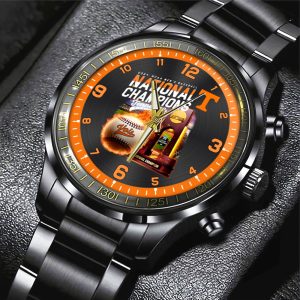 Tennessee Volunteers Baseball Black Stainless Steel Watch - HUANNM 5463