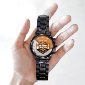 Tennessee Volunteers Baseball Black Stainless Steel Watch - HUANNM 5467