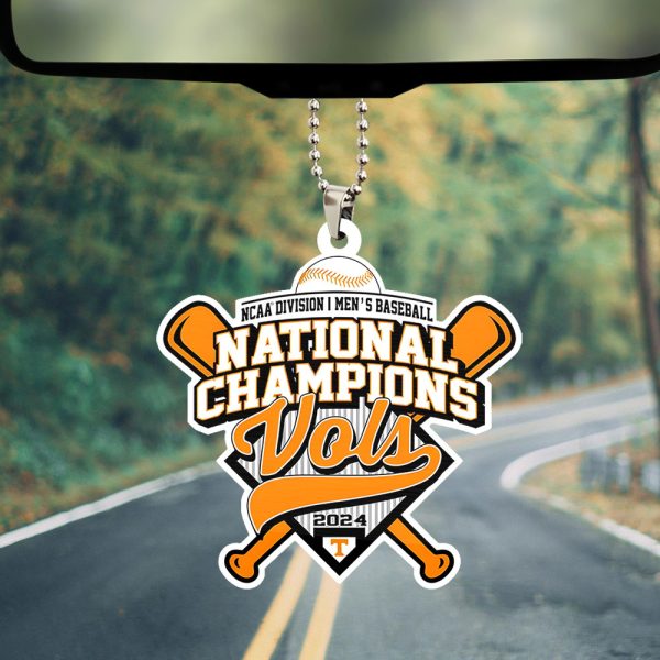 Tennessee Volunteers Baseball Custom Shape 2-sided Acrylic Car Ornament - TANTN 7184