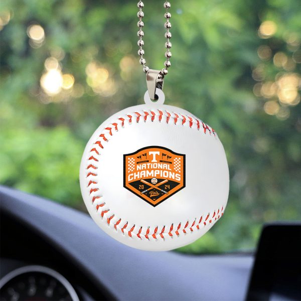 Tennessee Volunteers Baseball Custom Shape 2-sided Acrylic Car Ornament - TANTN 7185