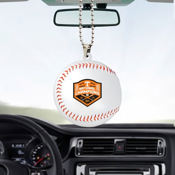 Tennessee Volunteers Baseball Custom Shape 2-sided Acrylic Car Ornament - TANTN 7185