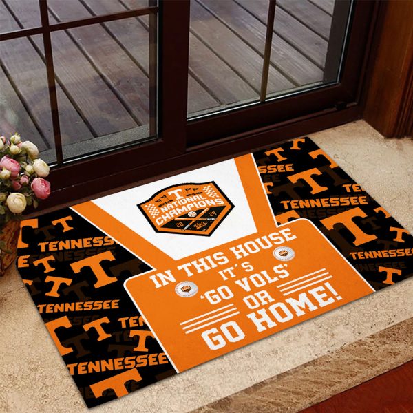 Tennessee Volunteers Baseball Rubber Base Doormat - TANTN 7199