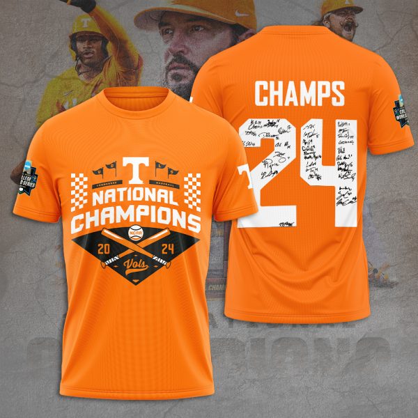 Tennessee Volunteers Baseball 3D Apparel - HUANNM 5461