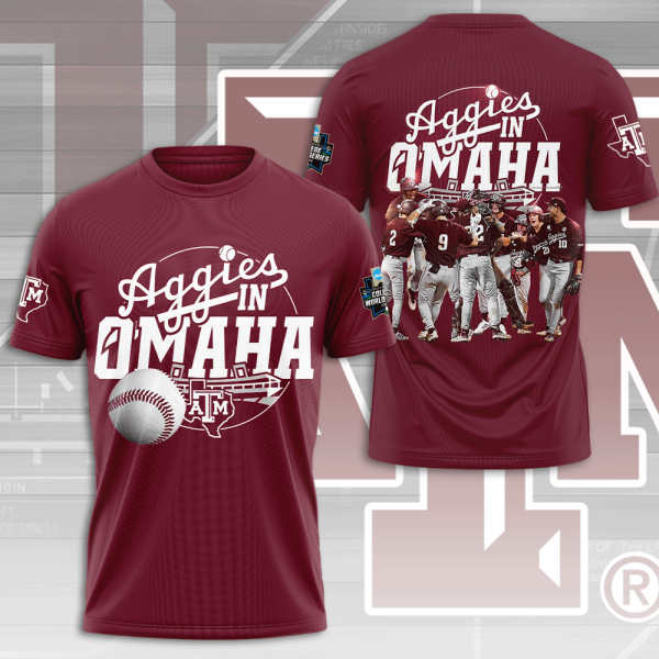 Texas A&M Aggies Baseball 3D Apparel - MAITM 7115