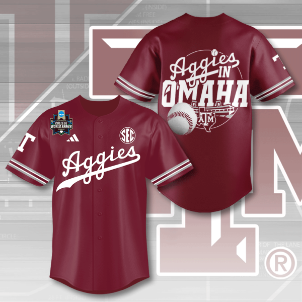 Texas A&M Aggies Baseball Baseball Jersey - MAITM 7114