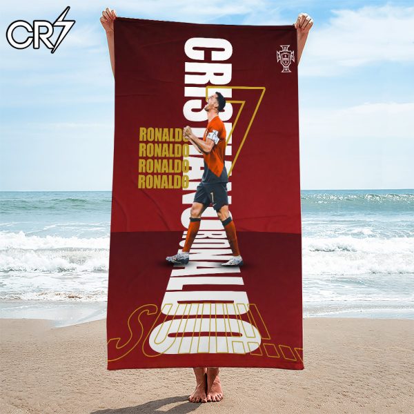 Cristiano Ronaldo x Portugal National Football Team Rectangle Beach Towel - HOATT 5478