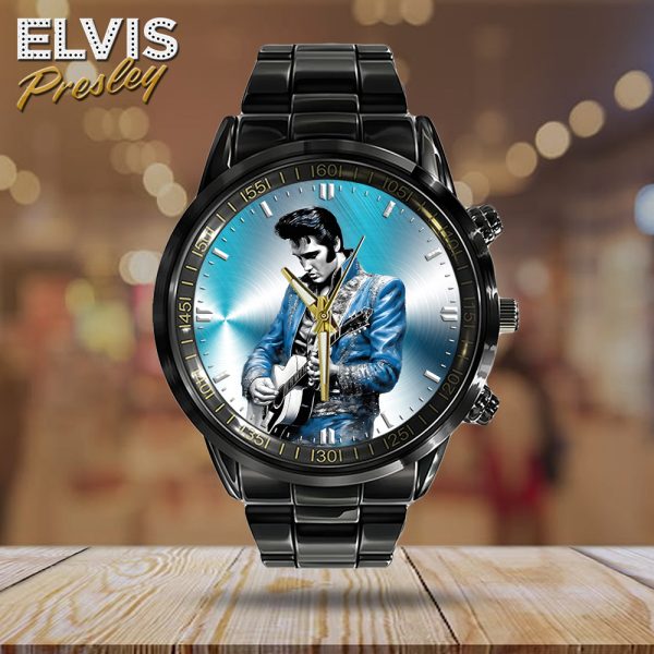 Elvis Presley Black Stainless Steel Watch - HOATT 5725