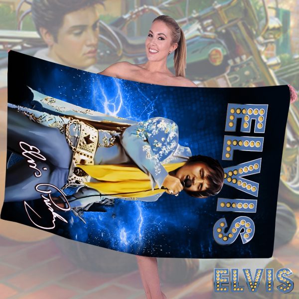 Elvis Presley Rectangle Beach Towel - HOATT 5639